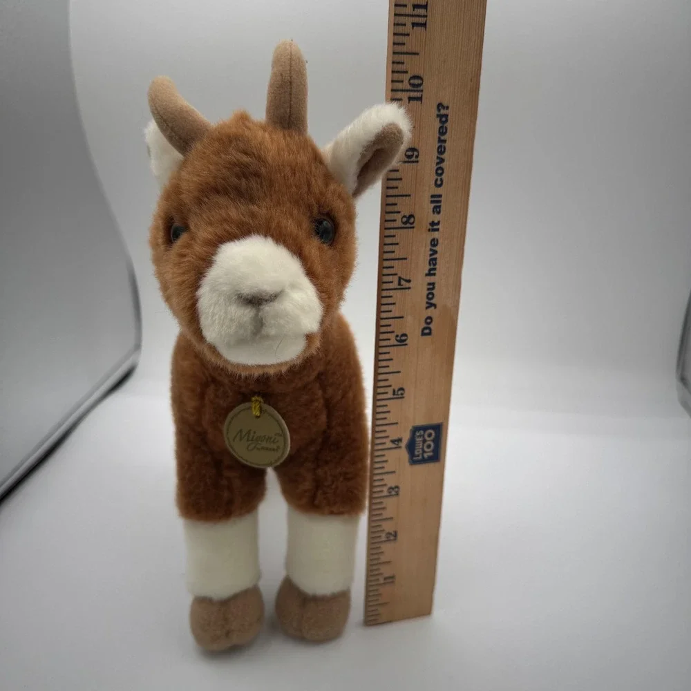 Aurora World Miyoni Goat Plush Brown White Stuffed Animal Kid 9.5 inch